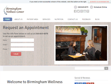 Tablet Screenshot of birminghamwellness.com